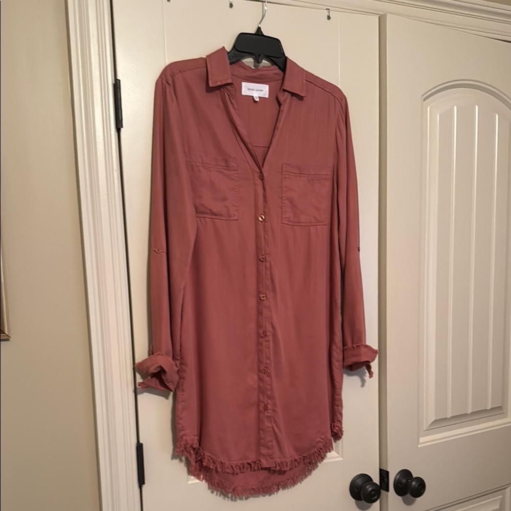 Dear John Terracotta Shirt Dress